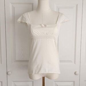 ♡ Lace Trim Blouse ♡